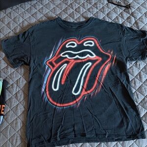 Men’s Black Rolling Stones T-Shirt